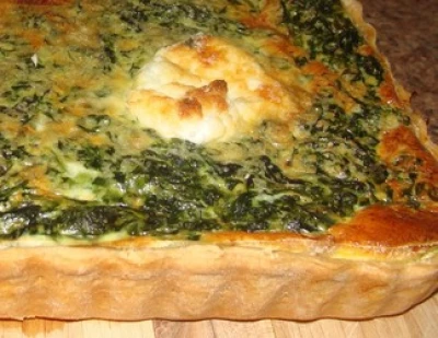 Quiche chèvre épinards