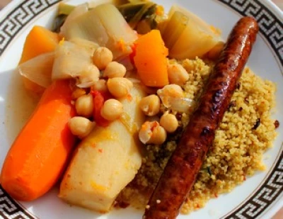 Couscous d'hiver à la merguez de boeuf