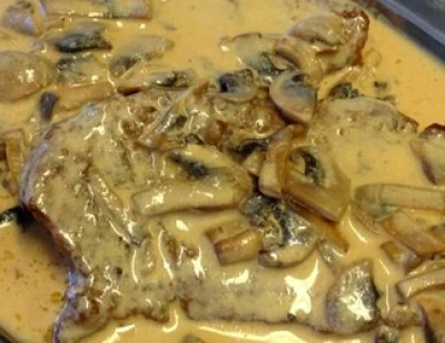 Escalopes de veau sauce forestière