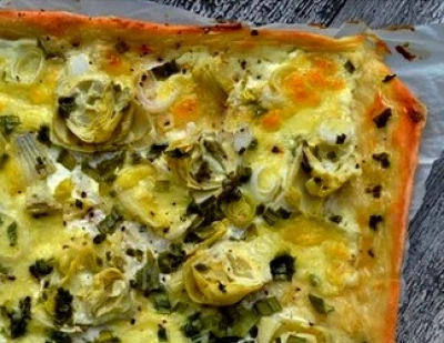 recette Pizza artichaut aillet