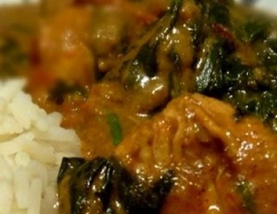 recette Curry de veau aux épinards
