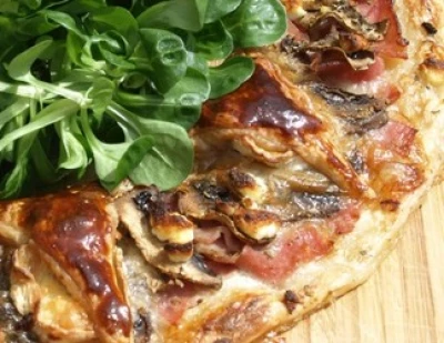 Couronne au bleu d'Auvergne et salade de mâche