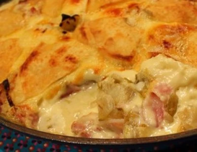 Tartiflette d'endives aux accents basques