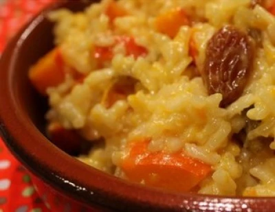 Risotto de potimarron à l'orientale