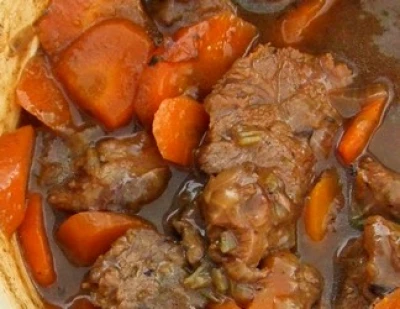 recette  Boeuf braisé aux carottes