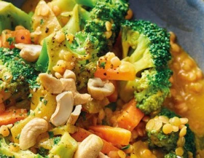 recette Curry de brocoli aux lentilles corail