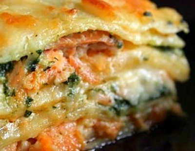recette Lasagnes saumon et épinard frais