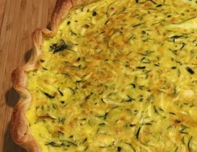 Quiche courgette et chèvre frais