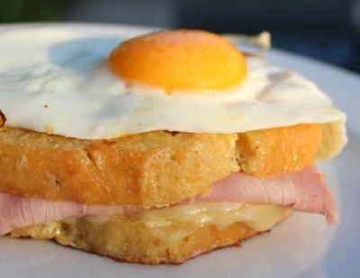 Croque madame, cuisson pain perdu