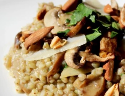 recette Risotto de sarrasin aux champignons bio