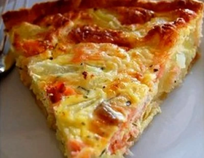Tarte saumon et pomme de terre