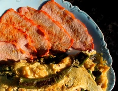 recette Lomo grillé et omelette au piment