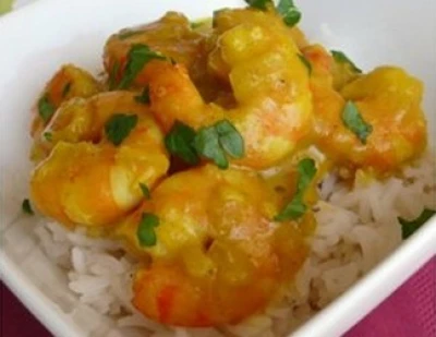 recette Curry de crevette à la banane