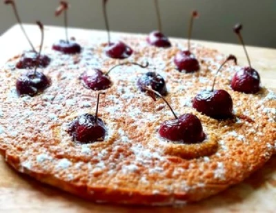 Clafouti aux amandes et cerises de Seb