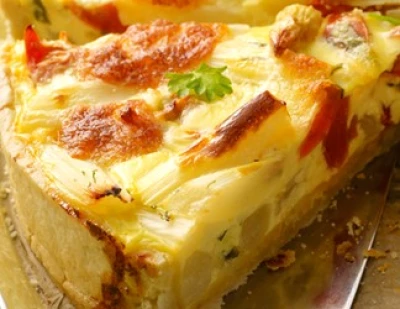 recette Quiche aux asperges blanches et tomates cerises