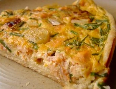 recette Quiche truite et asperges