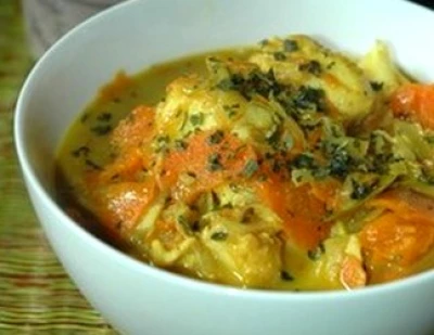 Curry de cabillaud à la butternut