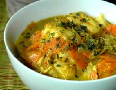 Curry de merlan au potimarron