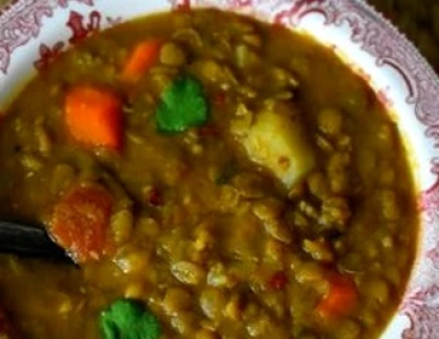 recette Velouté de lentilles au curry