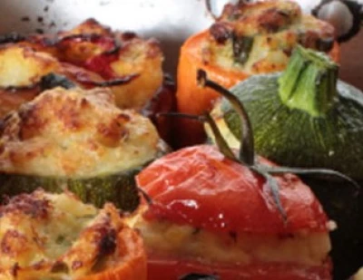 recette Courgettes et tomates farcies à la brandade de morue