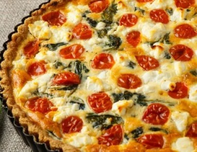 recette Quiche aux tomates cerises et chèvre