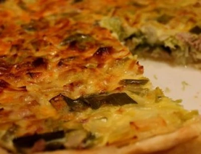 recette Quiche au poireau nouveau et chair à saucisse