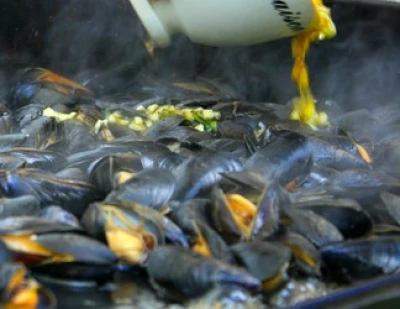 Moules sauce curry