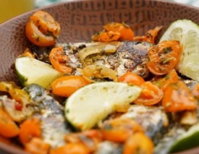recette Plancha de sardines aux légumes