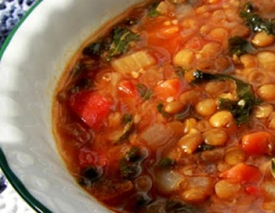 Soupe complète au chou kale