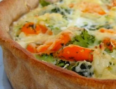 recette Quiche aux 3 légumes bio