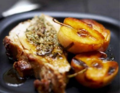 recette Poitrine de veau aux pommes caramélisées