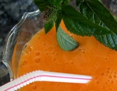 Smoothie abricot melon vanille