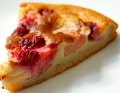 recette Clafouti pêche et framboise