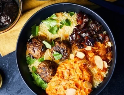 recette Snack bowls kefta au pruneau d'Agen