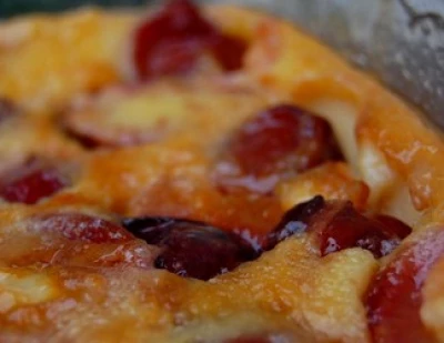 recette Clafoutis aux prunes d'Ente