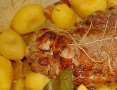 recette Rôti de veau façon grand mère