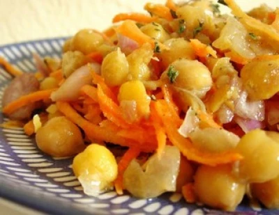 Salade de pois chiches à la marocaine