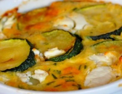 Clafoutis courgettes chèvre