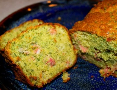 recette Cake vert au jambon