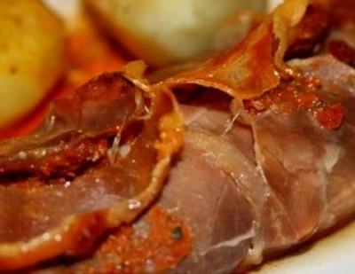 recette Roulés de lieu noir au jambon de Bayonne et tomatade