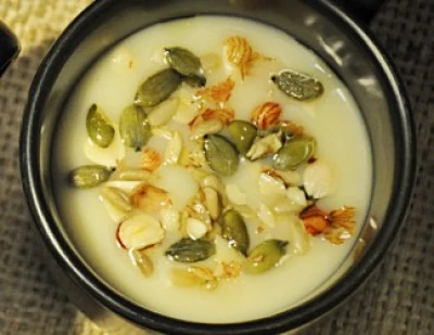 recette Velouté de céleri et topping de graines