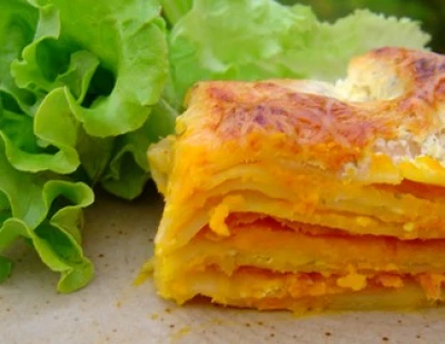 Lasagnes au potimarron et jambon