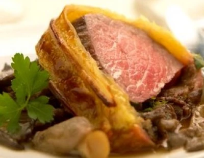 recette Feuilleté de rôti de boeuf aux pleurotes