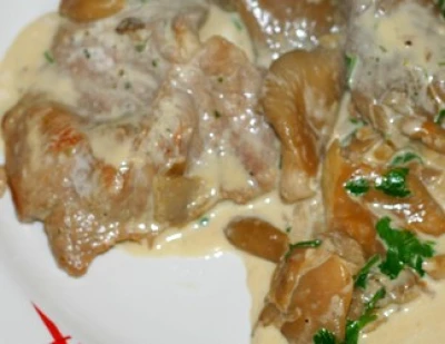 recette Escalope de veau aux pleurotes