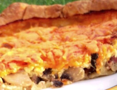 recette Quiche champignons, jambon et mimolette