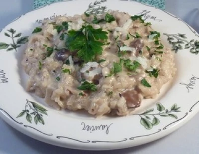 Risotto aux champignons frais et parmesan