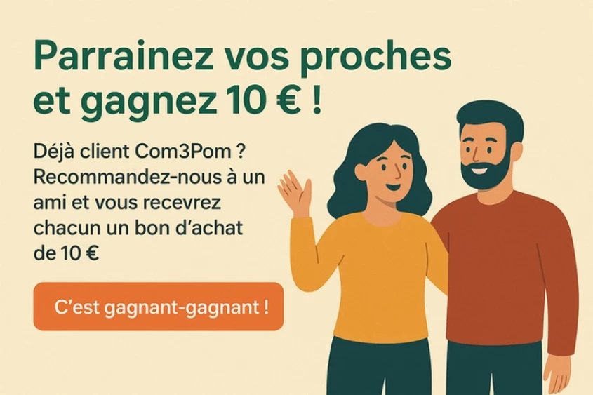 Parrainez vos proches et gagnez 10 € !