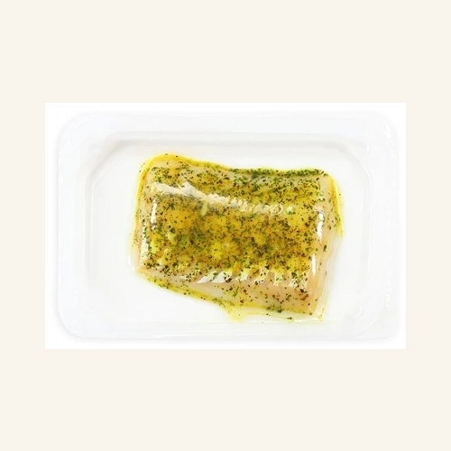 Pavé de Cabillaud mariné aux herbes