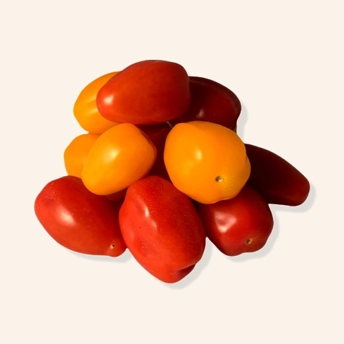 Tomates cerises allongées colorées 