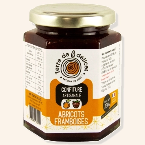 Confiture abricots framboises - 230g